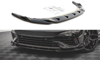 Front Lippe / Front Splitter / Frontansatz Racing mit Flaps für VW Golf 8 GTI von Maxton Design