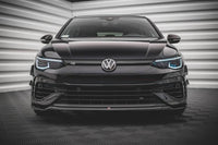 Front Lippe / Front Splitter / Frontansatz Racing mit Flaps für VW Golf 8 GTI von Maxton Design