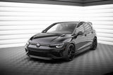 Front Lippe / Front Splitter / Frontansatz Racing mit Flaps für VW Golf 8 GTI von Maxton Design