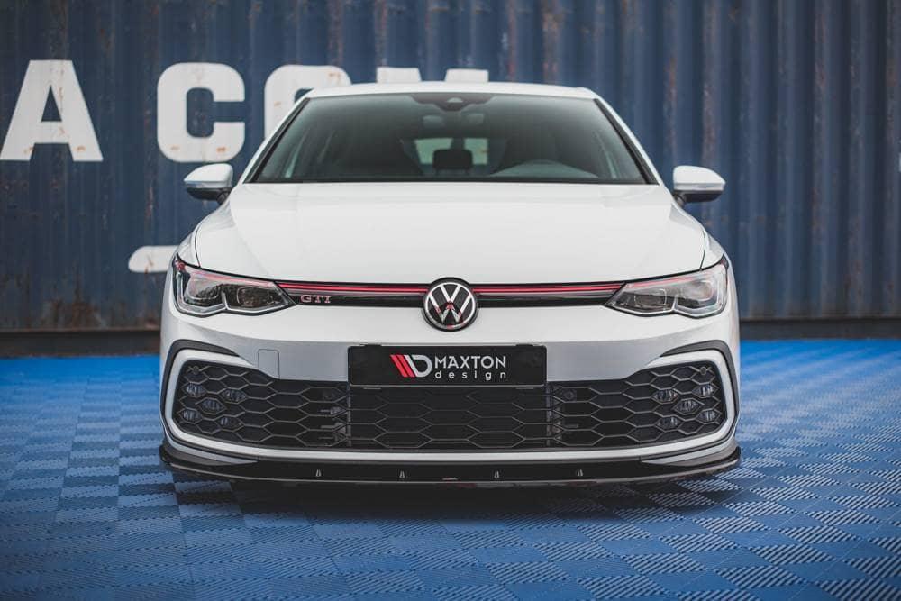 Front Lip / Front Splitter / Front Approach V.1 for VW Golf 8 GTI by Maxton Design