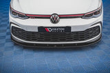 Front Lip / Front Splitter / Front Approach V.1 for VW Golf 8 GTI by Maxton Design