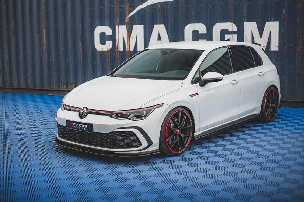 Front Lip / Front Splitter / Front Approach V.1 for VW Golf 8 GTI by Maxton Design