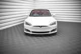 Front Diffusor / Front Splitter / Cup Schwert / Frontansatz V.1 für Tesla Model S FL von Maxton Design