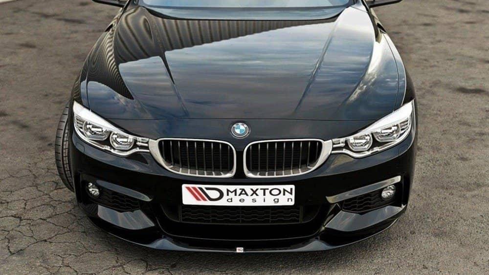 Front Lippe / Front Splitter / Frontansatz V.2 für BMW 4er F32 M-Paket (GTS-LOOK) von Maxton Design