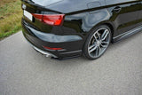 Seitliche Heck Diffusor Erweiterung für Audi A3 S-Line 8V Facelift Limousine von Maxton Design