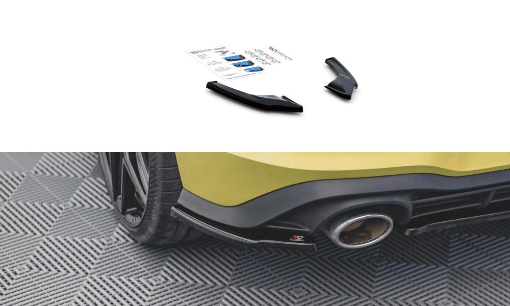 Seitliche Heck Diffusor Erweiterung V.2  für VW Golf 8 GTI Clubsport von Maxton Design