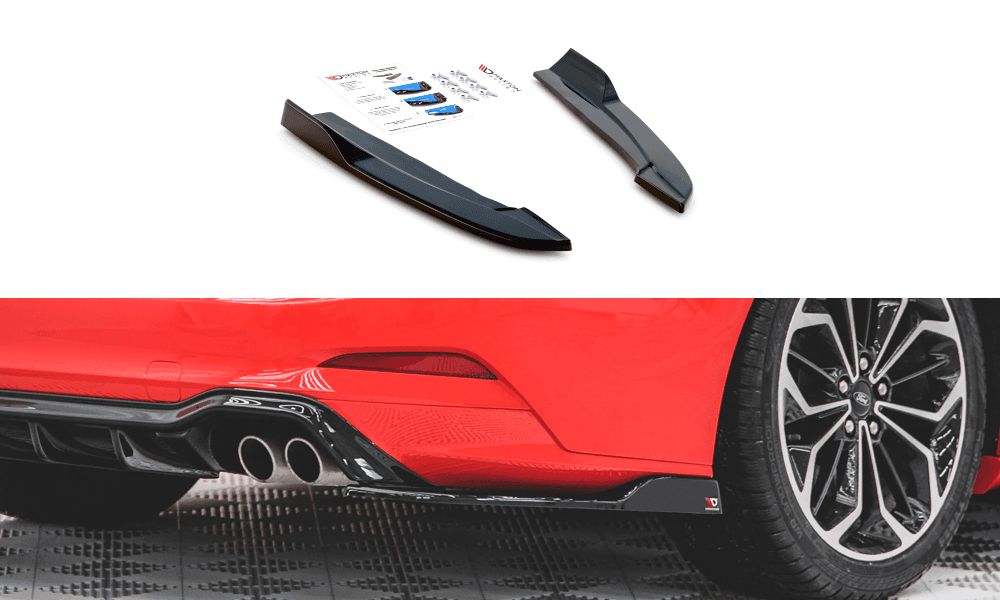 Side Rear Diffuser Extension V.4 for Ford Focus Estate ST-Line MK4 by Maxton Design