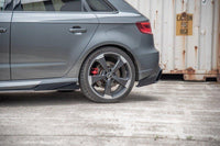 Seitliche Heck Diffusor Erweiterung Racing mit Flaps für Audi RS3 8V Sportback von Maxton Design