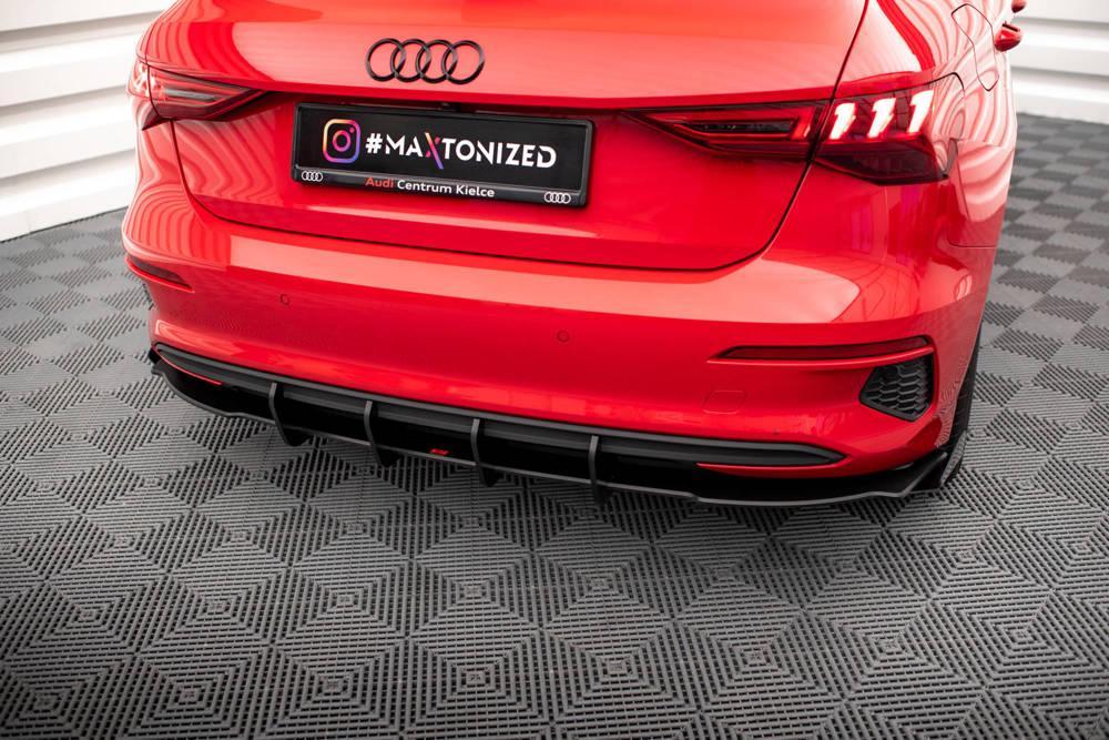 Heckdiffusor Racing mit Flaps für Audi A3 8Y Sportback von Maxton Design
