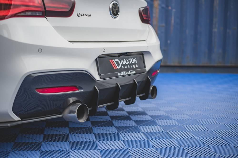 Zentraler Hinterer Splitter für Audi A6 Avant C8 S-Line von Maxton Design