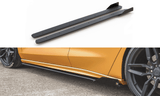 Seitenschweller Erweiterung Racing mit Flaps für Ford Focus ST-Line MK4 von Maxton Design