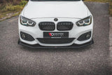 Front Splitter / Cup Schwert / Frontansatz V.3 mit Flaps Racing für BMW 1 F20 Facelift M-Paket / M140i von Maxton Design