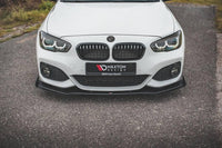 Front Splitter / Cup Schwert / Frontansatz V.3 mit Flaps Racing für BMW 1 F20 Facelift M-Paket / M140i von Maxton Design