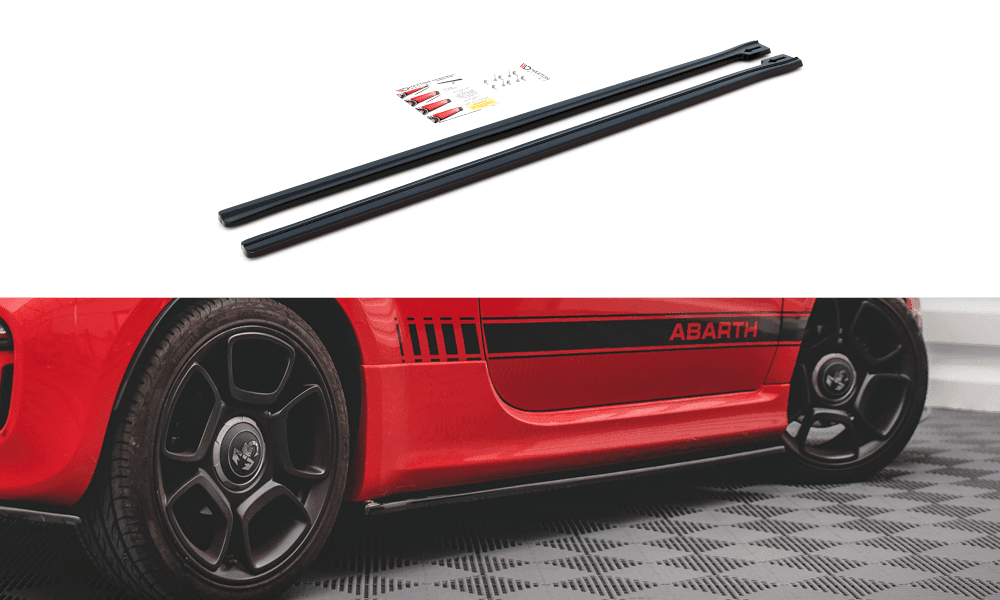 Seitenschweller Erweiterung für Fiat 500 Abarth Facelift von Maxton Design