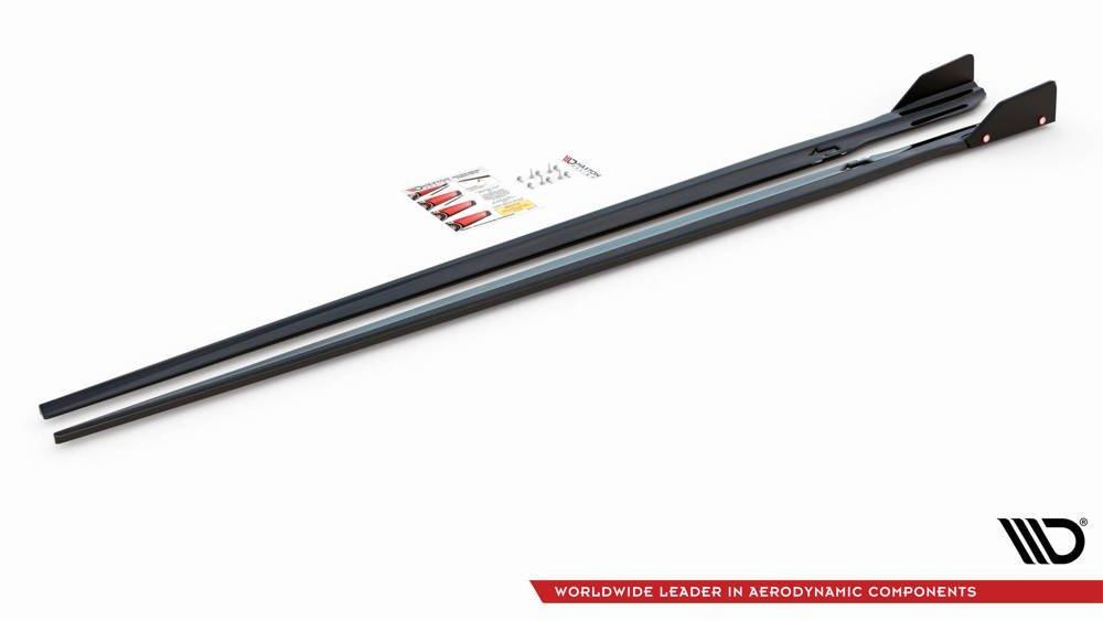 Seitenschweller Erweiterung V.1 mit Flaps für BMW 8er Grand Coupe G16 M-Paket  von Maxton Design