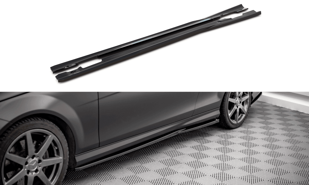Seitenschweller Erweiterung für Mercedes C-Klasse Coupe C204 AMG-Line von Maxton Design