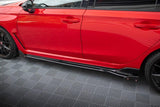 Seitenschweller Erweiterung mit Flaps für Honda Civic X Sport von Maxton Design