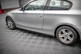Seitenschweller Erweiterung für BMW 1er E81 Facelift von Maxton Design