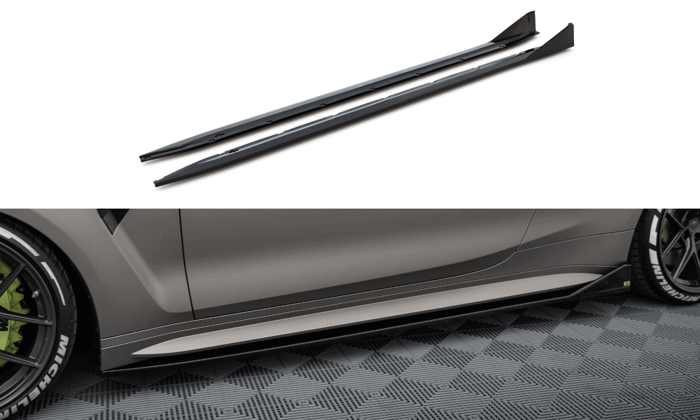 Seitenschweller Erweiterung V.3 CSL Look für BMW M4 G82 von Maxton Design