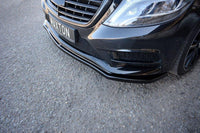 Front Lip / Front Splitter / Front Approach V.1 for Mercedes S-Class AMG-Line W222 by Maxton Design