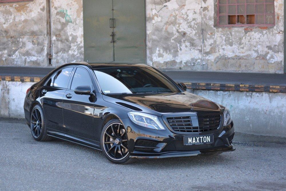 Front Lip / Front Splitter / Front Approach V.1 for Mercedes S-Class AMG-Line W222 by Maxton Design