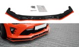 Front Splitter / Cup Schwert / Frontansatz V.4 für Toyota GT86 Facelift ZN6 von Maxton Design