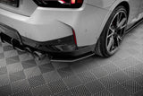 Seitliche Heck Diffusor Erweiterung V.2 für Audi A4 B9 8W S-Line von Maxton Design