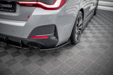 Seitliche Heck Diffusor Erweiterung Street Pro für BMW 4er Gran Coupe M-Paket G26 von Maxton Design