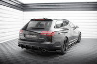 Seitliche Heck Diffusor Erweiterung Street Pro mit Flaps für Audi RS6 4F von Maxton Design