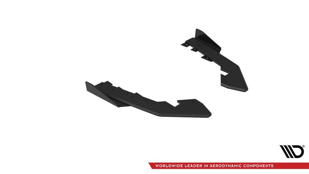Seitliche Heck Diffusor Erweiterung Street Pro + Flaps für BMW 2 Coupe G42 von Maxton Design