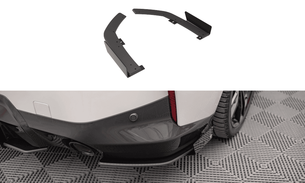 Seitliche Heck Diffusor Erweiterung V.2 für Audi A4 B9 8W S-Line von Maxton Design