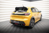Seitliche Heck Diffusor Erweiterung Street Pro mit Flaps für Peugeot 208 GT MK2 von Maxton Design