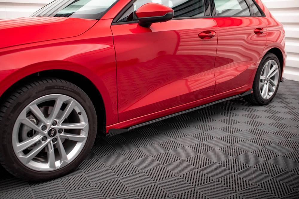 Seitenschweller Erweiterung Street Pro mit Flaps für Audi A3 8Y von Maxton Design