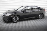 Seitenschweller Erweiterung Street Pro mit Flaps für Honda Civic X von Maxton Design
