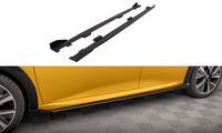 Seitenschweller Erweiterung Street Pro mit Flaps für Peugeot 208 GT MK2 von Maxton Design