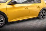 Seitenschweller Erweiterung Street Pro mit Flaps für Peugeot 208 GT MK2 von Maxton Design