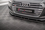 Front Lippe / Front Splitter / Frontansatz Street Pro für Audi A5 S-Line / S5 Coupe / Sportback F5 von Maxton Design