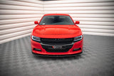 Front Splitter / Cup Schwert / Frontansatz Street Pro für Dodge Charger RT MK7 Facelift von Maxton Design