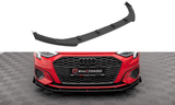 Front Lippe / Front Splitter / Frontansatz Street Pro mit Flaps für Audi A3 8Y von Maxton Design