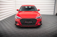 Front Lippe / Front Splitter / Frontansatz Street Pro mit Flaps für Audi A3 8Y von Maxton Design