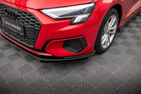 Front Lippe / Front Splitter / Frontansatz Street Pro mit Flaps für Audi A3 8Y von Maxton Design