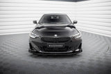 Front Lippe / Front Splitter / Frontansatz Street Pro + Flaps für BMW 2 Coupe G42 von Maxton Design