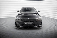 Front Lippe / Front Splitter / Frontansatz Street Pro + Flaps für BMW 2 Coupe G42 von Maxton Design