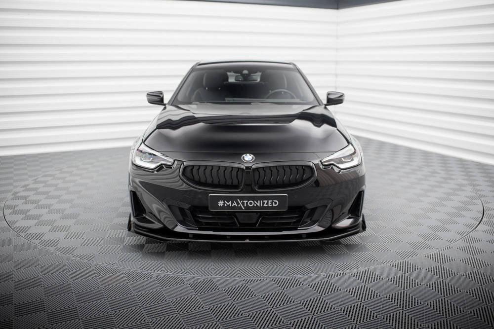 Front Lippe / Front Splitter / Frontansatz Street Pro + Flaps für BMW 2 Coupe G42 von Maxton Design