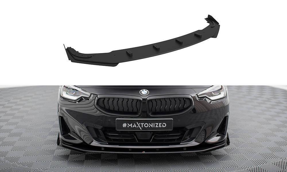 Front Lippe / Front Splitter / Frontansatz Street Pro + Flaps für BMW 2 Coupe G42 von Maxton Design