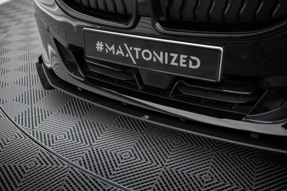 Front Lippe / Front Splitter / Frontansatz Street Pro + Flaps für BMW 2 Coupe G42 von Maxton Design