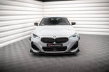Front Lippe / Front Splitter / Frontansatz Street Pro mit Flaps für BMW 2 Coupe M-Paket / M240i G42 von Maxton Design