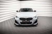 Front Lippe / Front Splitter / Frontansatz Street Pro mit Flaps für BMW 2 Coupe M-Paket / M240i G42 von Maxton Design