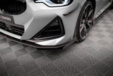 Front Lippe / Front Splitter / Frontansatz Street Pro mit Flaps für BMW 2 Coupe M-Paket / M240i G42 von Maxton Design