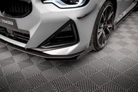 Front Lippe / Front Splitter / Frontansatz Street Pro mit Flaps für BMW 2 Coupe M-Paket / M240i G42 von Maxton Design